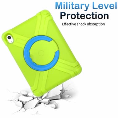 Til iPad 10.9 (2022) 360-graders rotationsstativ-tabletcover Anti-faldbeskyttelse