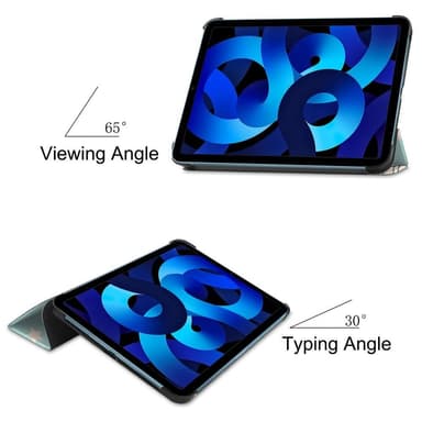 Trifoldet stativetui til iPad 10.9 (2022) Tabletcover - Enhjørning