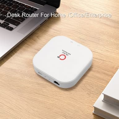 Bærbar WiFi trådløs router 2-i-1 CPE / MiFi Type-C RJ45 Lan-port