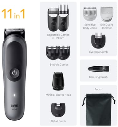Braun All-in-One Series 5 kropstrimmer AIO5560 (grå)