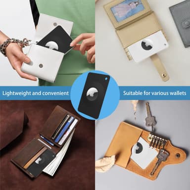Kortformat beskyttende etui til Apple Airtag Sort