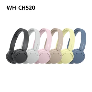 Sony WH-CH520 trådløse on-ear høretelefoner (sort)
