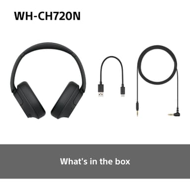 Sony WH-CH720N trådløse around-ear høretelefoner (sort)