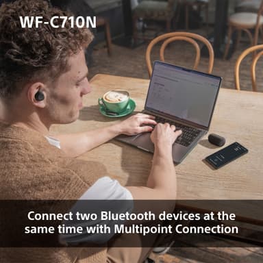 Sony WF-C710N true wireless in-ear høretelefoner (sort)