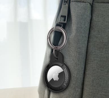 AirTag-etui - Beskyttende TPU-cover til Apple AirTag Sort