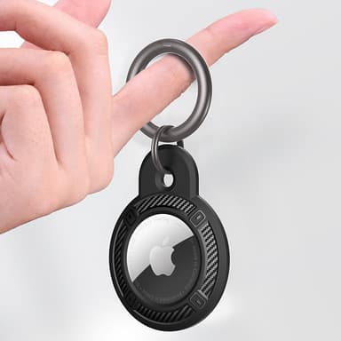 AirTag-etui - Beskyttende TPU-cover til Apple AirTag Sort