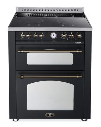 Lofra Komfur - Dolce Vita 70 cm (2 ovne) (Sort/Bronze) Induktion