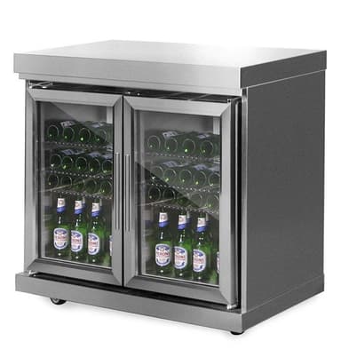 Myoutdoorkitchen - Modul køleskab med dobbelte låger