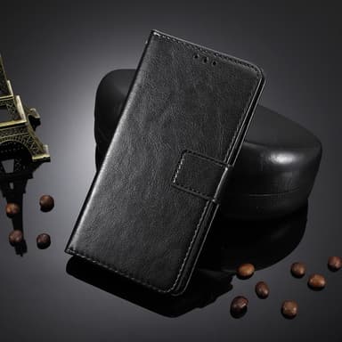 SKALO Nothing Phone (3a) 5G PU-læder Flip Cover - Sort - Sort