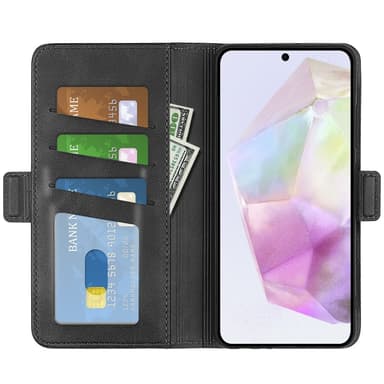 SKALO Samsung A36 5G Premium ID Flip Cover - Sort