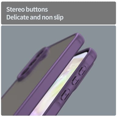 SKALO Samsung A56 5G Color Bumper Frosted Cover - Lilla