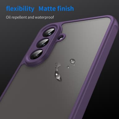 SKALO Samsung A56 5G Color Bumper Frosted Cover - Lilla