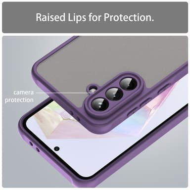SKALO Samsung A56 5G Color Bumper Frosted Cover - Lilla