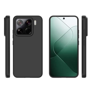 SKALO Xiaomi 15 Mattsort Ultratyndt TPU Cover - Sort