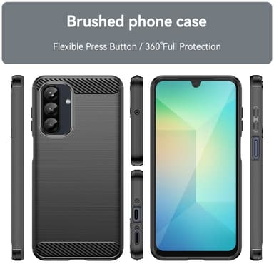 SKALO Samsung A26 5G Armor Carbon Cover - Sort