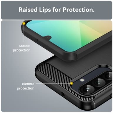 SKALO Samsung A26 5G Armor Carbon Cover - Sort
