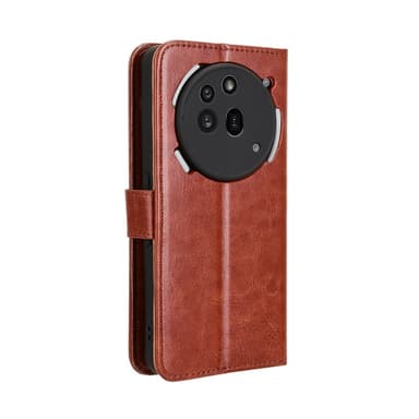 SKALO Nothing Phone (3a) Pro 5G PU-læder Flip Cover - Brun - Brun