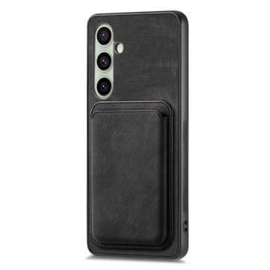 SKALO Samsung A26 5G PU-læder magnetisk kortholder Cover - Sort