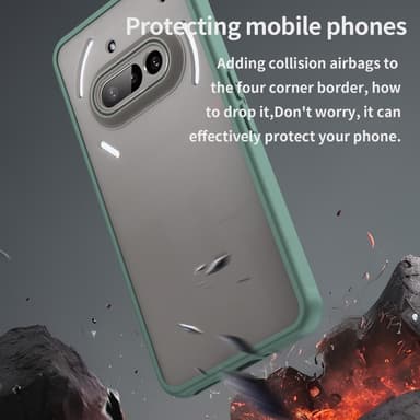 SKALO Nothing Phone (3a) 5G Color Bumper Frosted Cover - Grøn