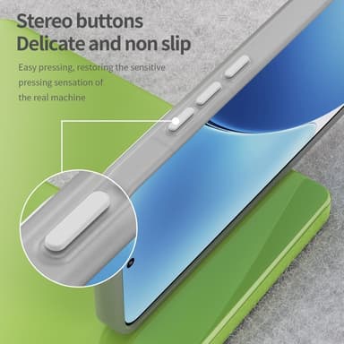SKALO Xiaomi 15 Matte Translucent Hybrid Cover - Hvid