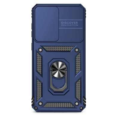 SKALO Samsung A56 5G Armor Metalring Kameraskyder Cover - Blå