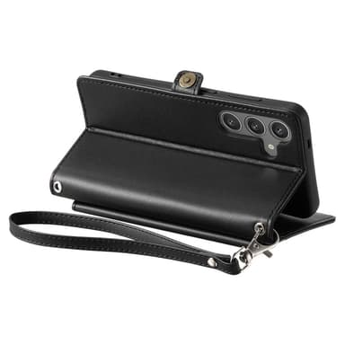 SKALO Samsung A26 5G PU-Læder Kuvert Flip Cover - Sort