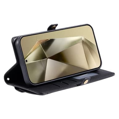 SKALO Samsung A26 5G PU-Læder Kuvert Flip Cover - Sort