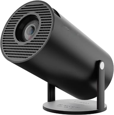 NÖRDIC Mini Portable Projector 4K 1080P Full HD-understøttelse Android 11 & Netflix – WiFi 6, BT 5.0, 180° rotation, hjemmebiografprojektor