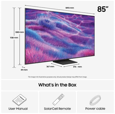 Samsung 85" QN80F 4K MiniLED Smart TV (2025)