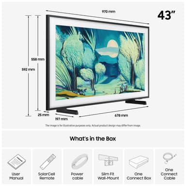 Samsung 43” The Frame 4K QLED Smart TV (2025)