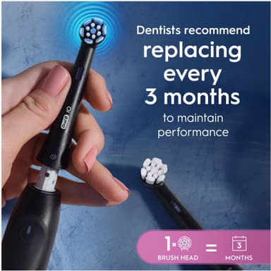 Oral-B iO Gentle Care tandbørstehoved 3-stk 456968 (sort)