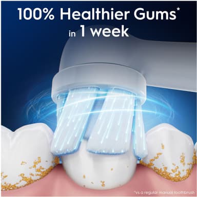 Oral-B iO Gentle Care tandbørstehoved 3-stk 373739 (hvid)