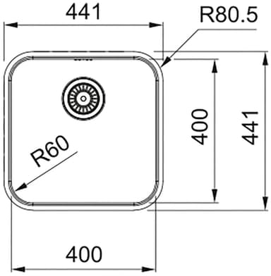 Franke Smart SRX 210-40 køkkenvask (stål)