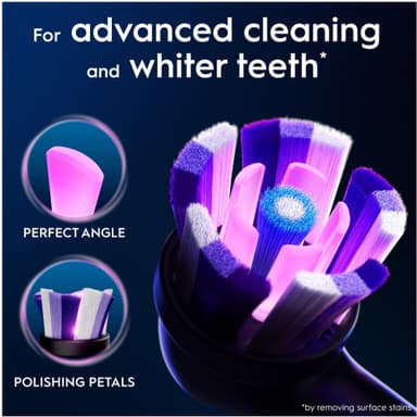 Oral-B iO Radiant White tandbørstehoved 457118 3-stk (sort)
