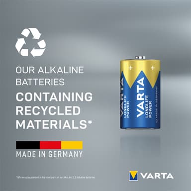Varta Longlife Power D batteri (2-pakke)