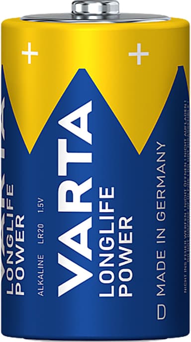 Varta Longlife Power D batteri (2-pakke)