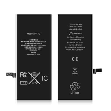 iPhone 7 IPARTS EXPERT 2000mAh Batteri FCC/CE/Rosh