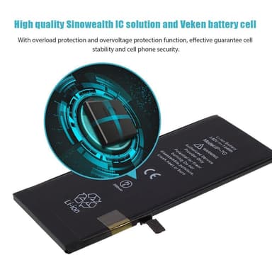 iPhone 7 IPARTS EXPERT 2000mAh Batteri FCC/CE/Rosh