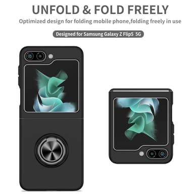 Til Samsung Galaxy Z Flip5 5G telefonetui Ring Kickstand Cover