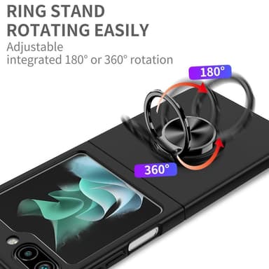 Til Samsung Galaxy Z Flip5 5G telefonetui Ring Kickstand Cover