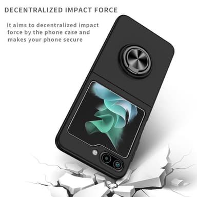 Til Samsung Galaxy Z Flip5 5G telefonetui Ring Kickstand Cover