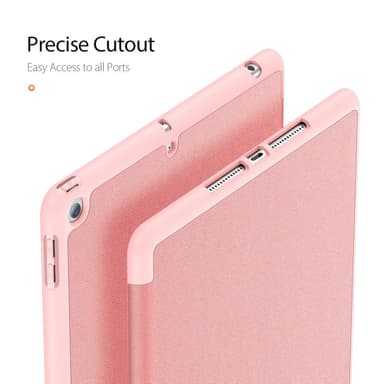 DUX DUX DUCIS Home Apple iPad 10.2 2021/2020/2019 Trefoldet Stativ Rose Guld