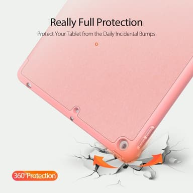 DUX DUX DUCIS Home Apple iPad 10.2 2021/2020/2019 Trefoldet Stativ Rose Guld