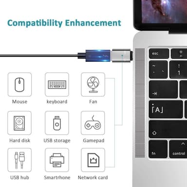 USB C til USB-adapter USB-C til USB 3.0-adapter OTG til MacBook Pro MacBook Air iPad Pro og flere Type-C-enheder