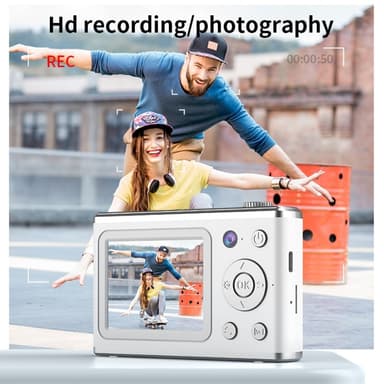 2,4"" skærm med dobbelt linse videooptagelse CCD digitalkamera med 32 GB kort + læser