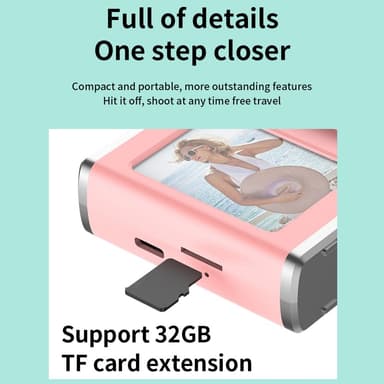 2,4"" skærm med dobbelt linse videooptagelse CCD digitalkamera med 32 GB kort + læser