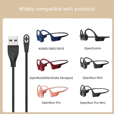 Oplader til Shokz OpenComm AS800 AS810 AS700 AS660 S661 Bone Conduction USB-C