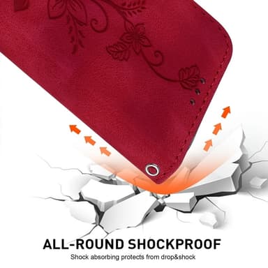 Til Xiaomi Redmi 14C 4G Cover Lily Flower Imprint Telefoncover med Støtte