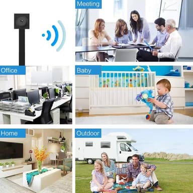 1080P HD trådløst WiFi-kamera Mini skjult kamera-knapdesign