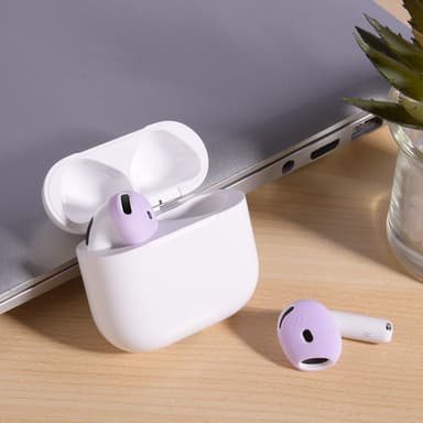Til AirPods 4 ørepropper Anti-slip silikone etui Øreværne ørepropper - Blå